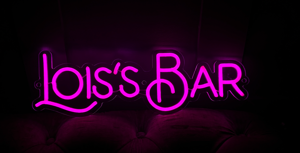 LED Neon Sign in hot pink