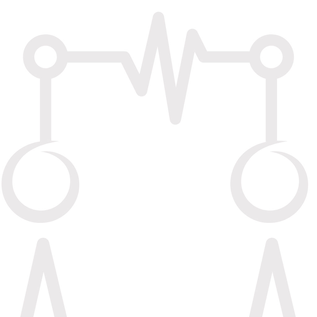 DoSo eigene Karikatur welche zwei Menschen im Unternehmensstil darstellt die miteinander verbunden sind