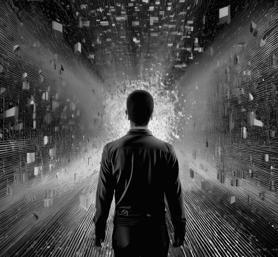 IA & Santé mentale IA & Santé mentale - homme face à l’intelligence artificielle dans le champ du soin.