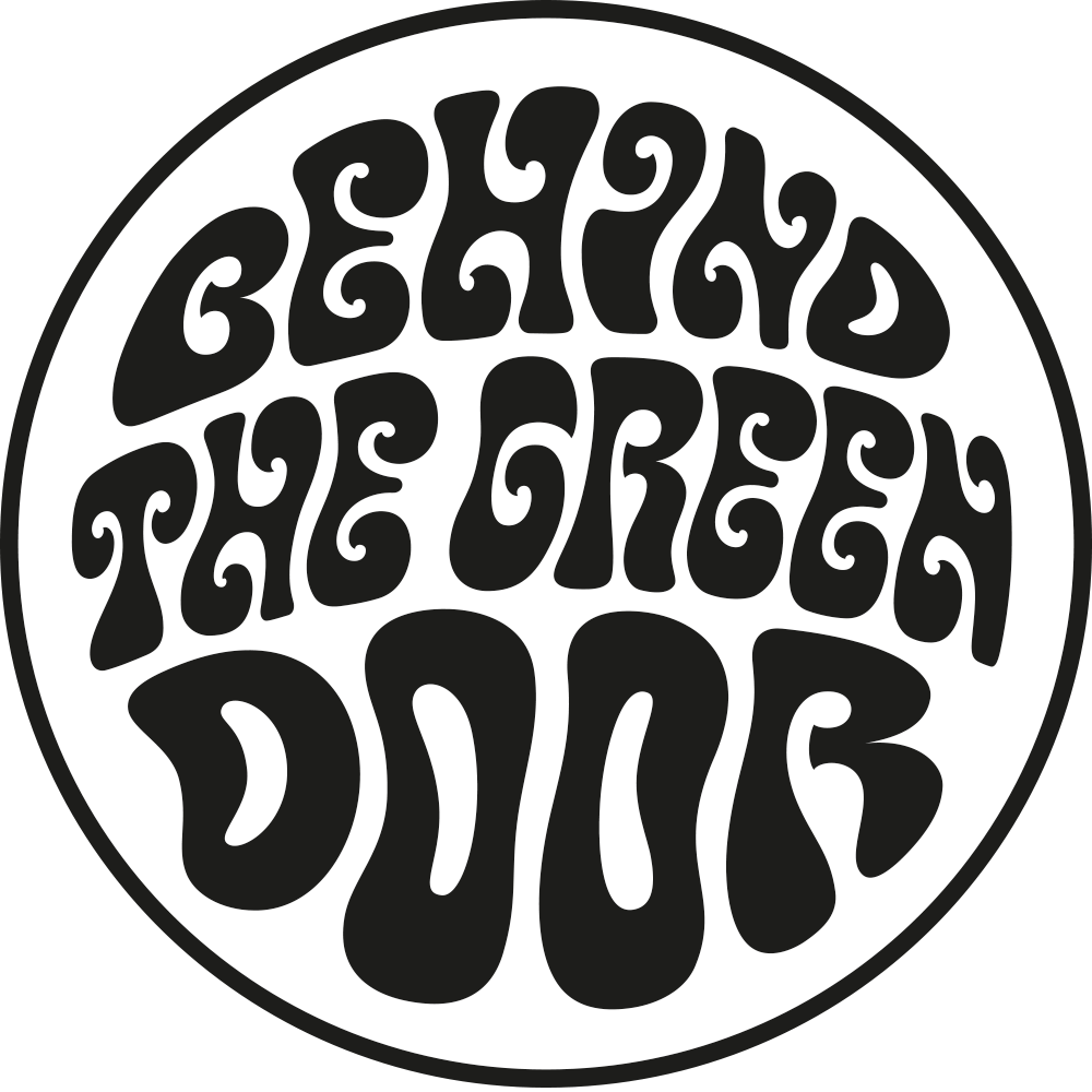 Behind the Green Door Konzertveranstalter München Logo, 60s, 70s, Konzerte, modern Psychedelic Bands München