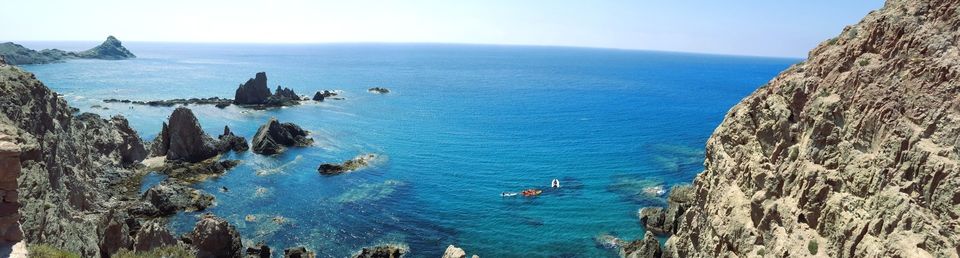 Vista desde el faro de Cabo de Gata. a happy van