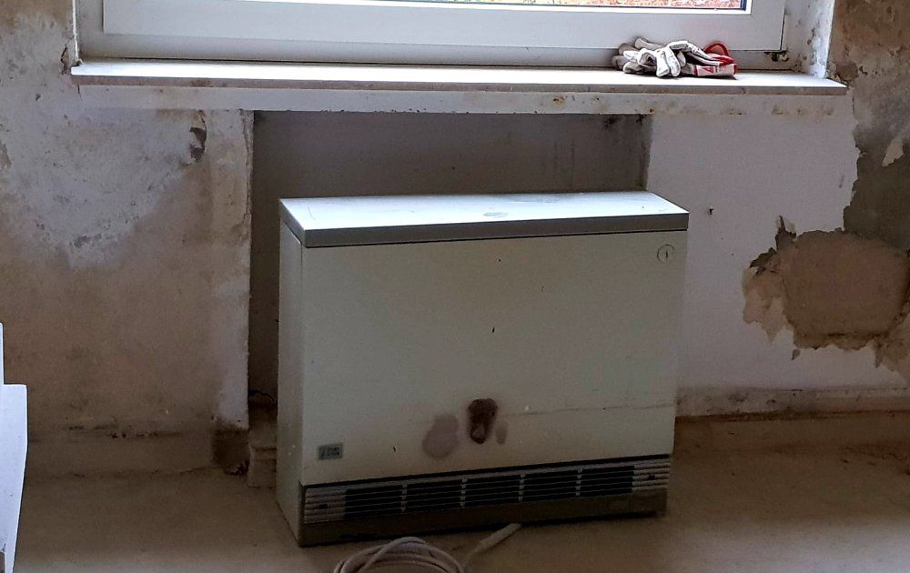 Demontage asbesthaltige Nachtspeicheröfen Werther