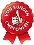 von Kunden empfohlen