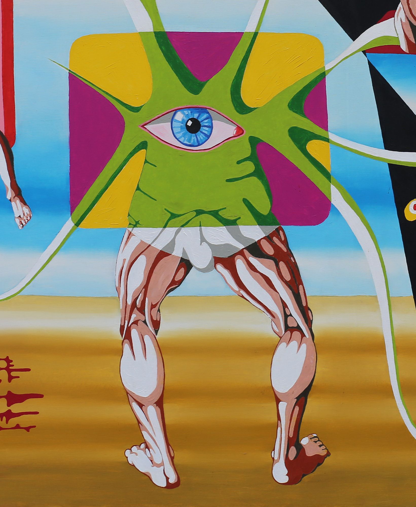 Detail (the tree growing from a monitor) with a Eye of Horus in it) Detail (the tree growing from a monitor) with a Eye of Horus in it)