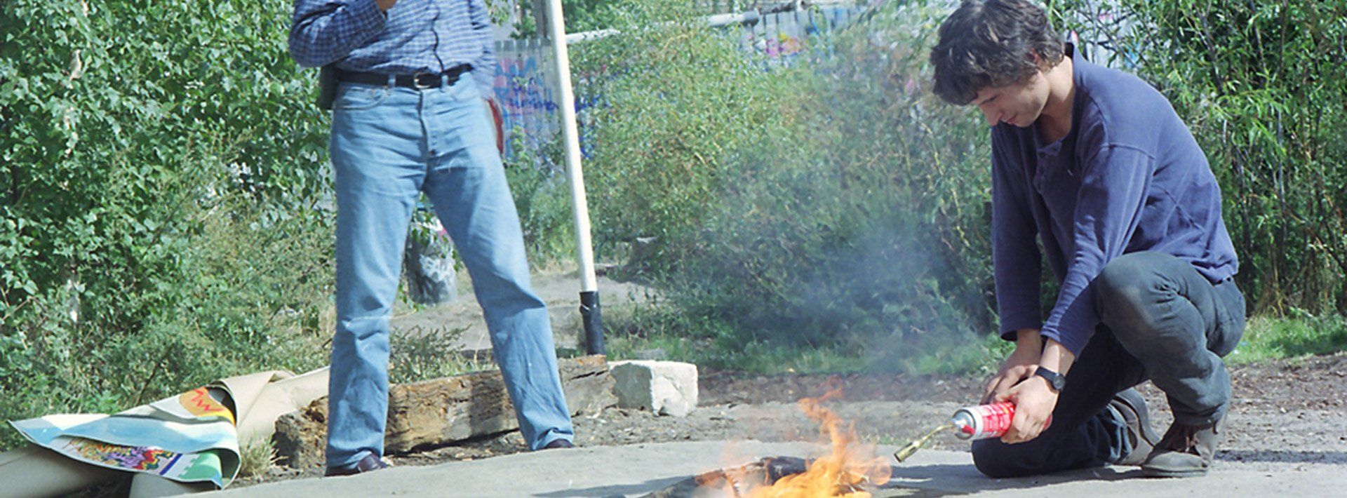 Performance: most of the paintings by Sebastian Bieniek that were created until 1998 were in this performance burned. Performance: most of the paintings by Sebastian Bieniek that were created until 1998 were in this performance burned.