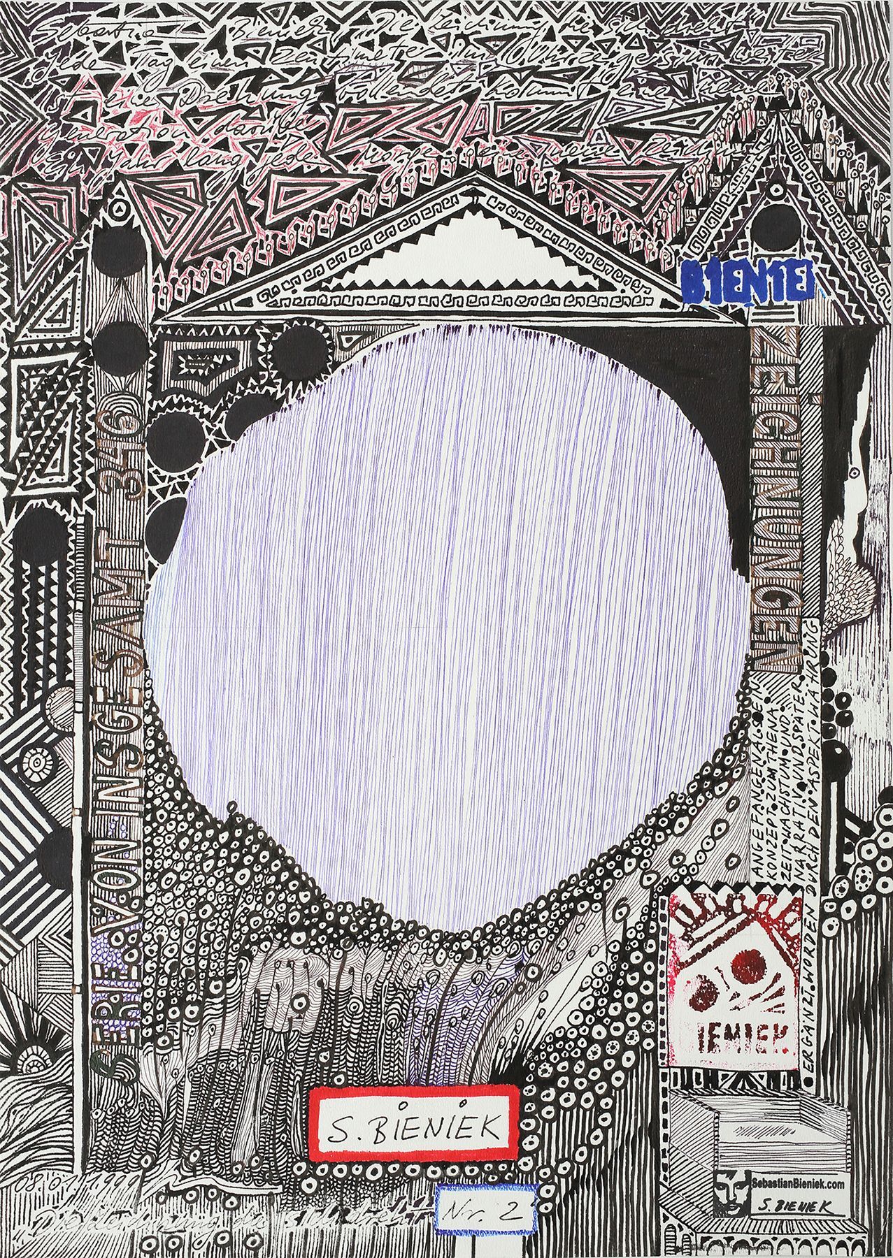 Sebastian Bieniek „The Turning around drawing no. 1“ ( Sebastian Bieniek „The Turning around drawing no. 2“ Die Zeichnung die sich dreht Nr. 2