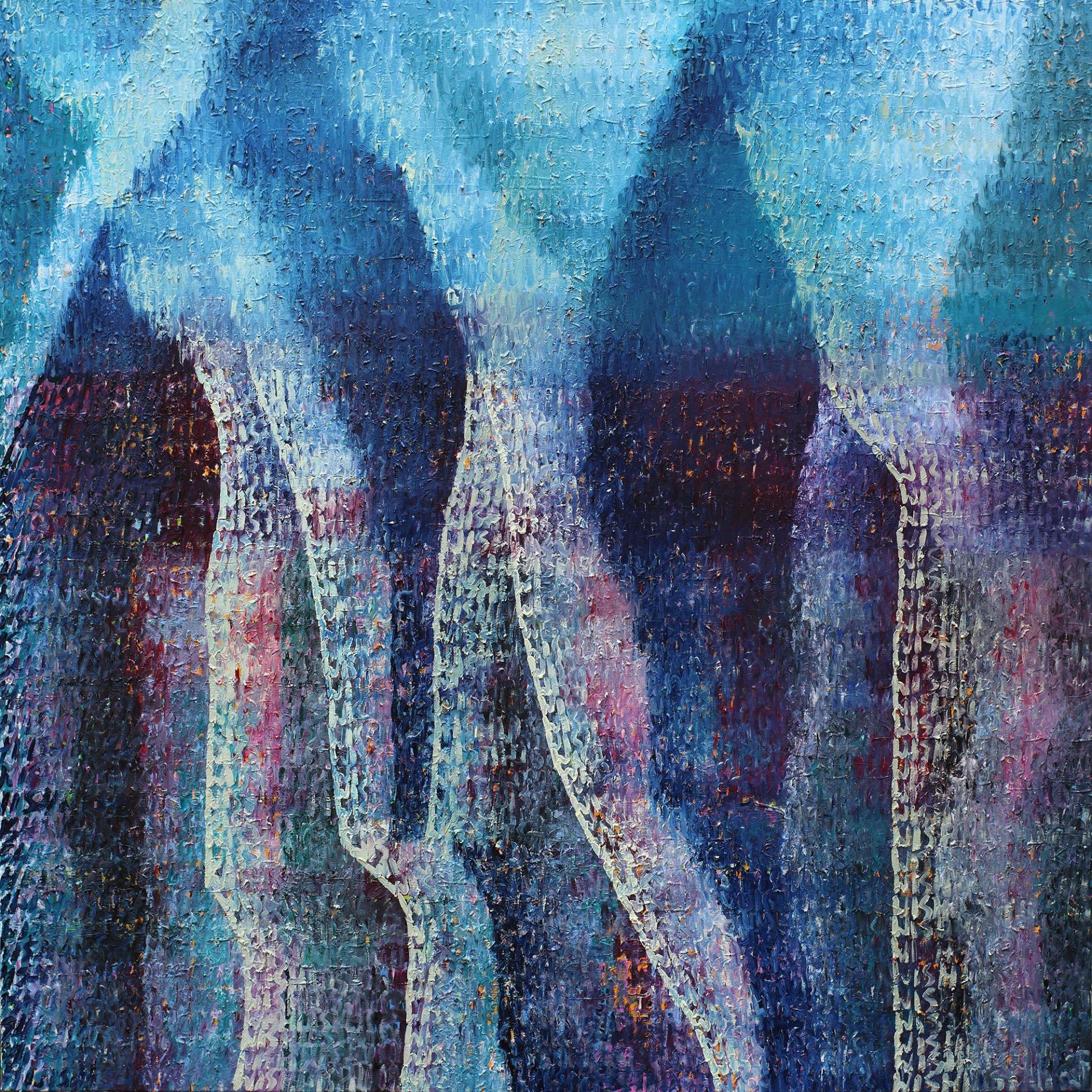 „21.000 Wishes“ by Sebastian Bieniek (B1EN1EK), 2015. Oil on cannvas. 200 cm. x 200 cm. 6th Artwork from the oeuvre of Bieniek-Text and the series of „21.000 Wishes“ by Sebastian Bieniek (B1EN1EK), 2015. Oil on cannvas. 200 cm. x 200 cm. 6th Artwork from the oeuvre of Bieniek-Text and the series of