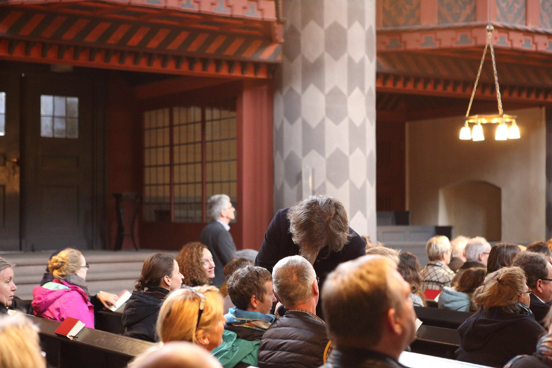 Sebastian Bieniek went from the back to front row during the mass that took place in the University Church of Marburg   in 2016 and asked everyone  Sebastian Bieniek went from the back to front row during the mass that took place in the University Church of Marburg   in 2016 and asked everyone