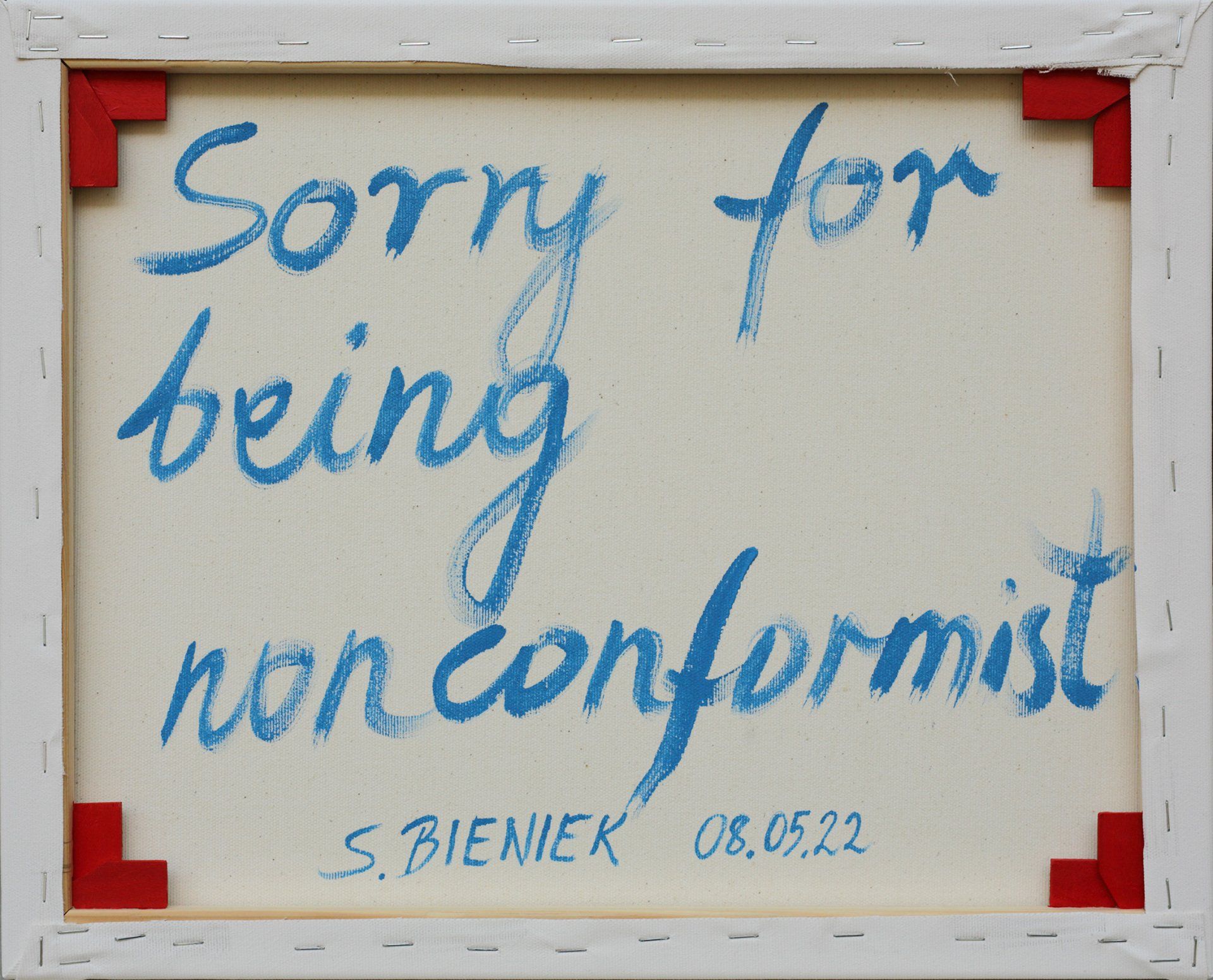 „Sorry for being nonconformist“. Painting from the series of  „Sorry for being nonconformist“. Painting from the series of