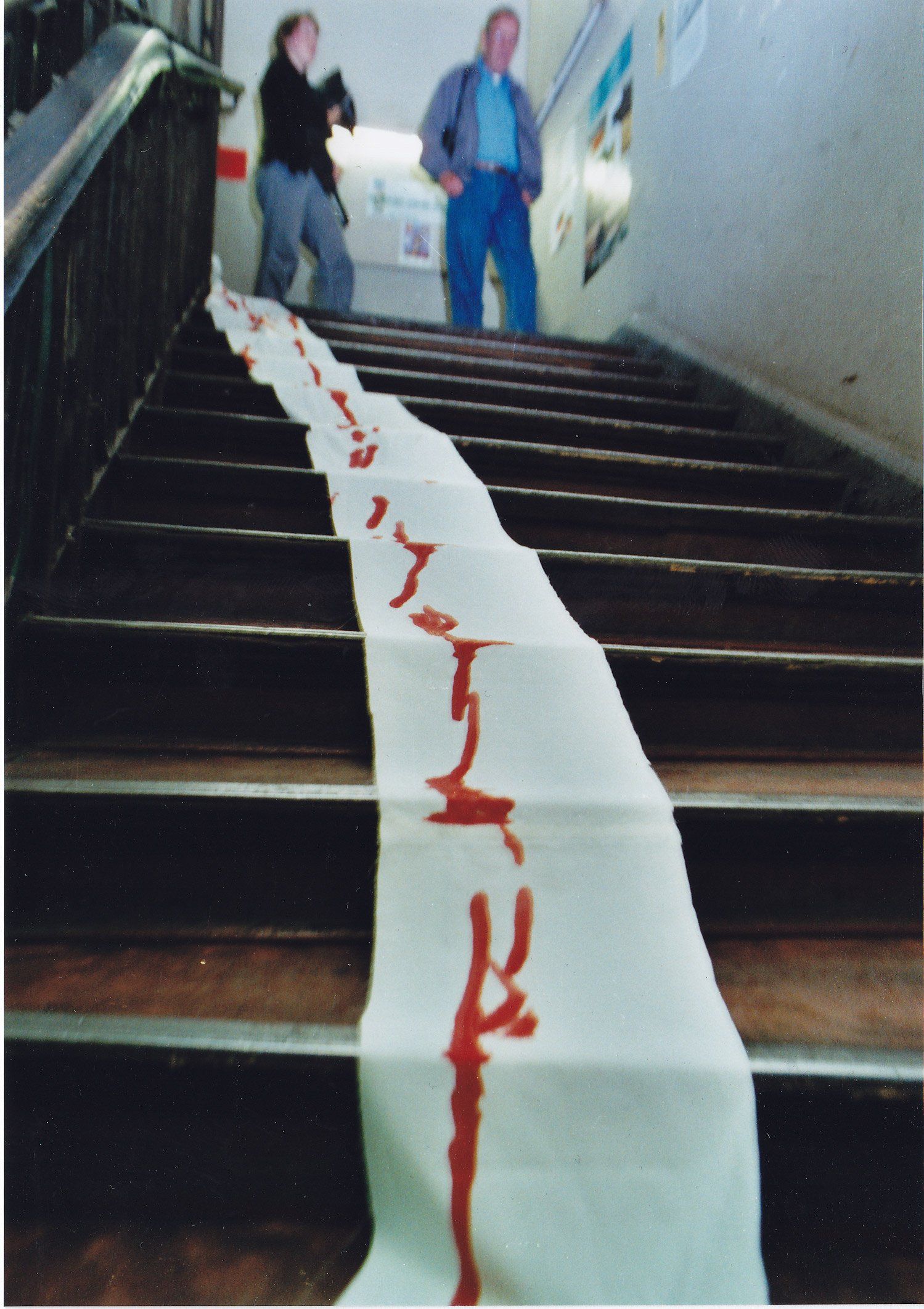 Performance by Sebastian Bieniek in the Sophiensäle in Berlin, 1999 titeled Performance by Sebastian Bieniek in the Sophiensäle in Berlin, 1999 titeled