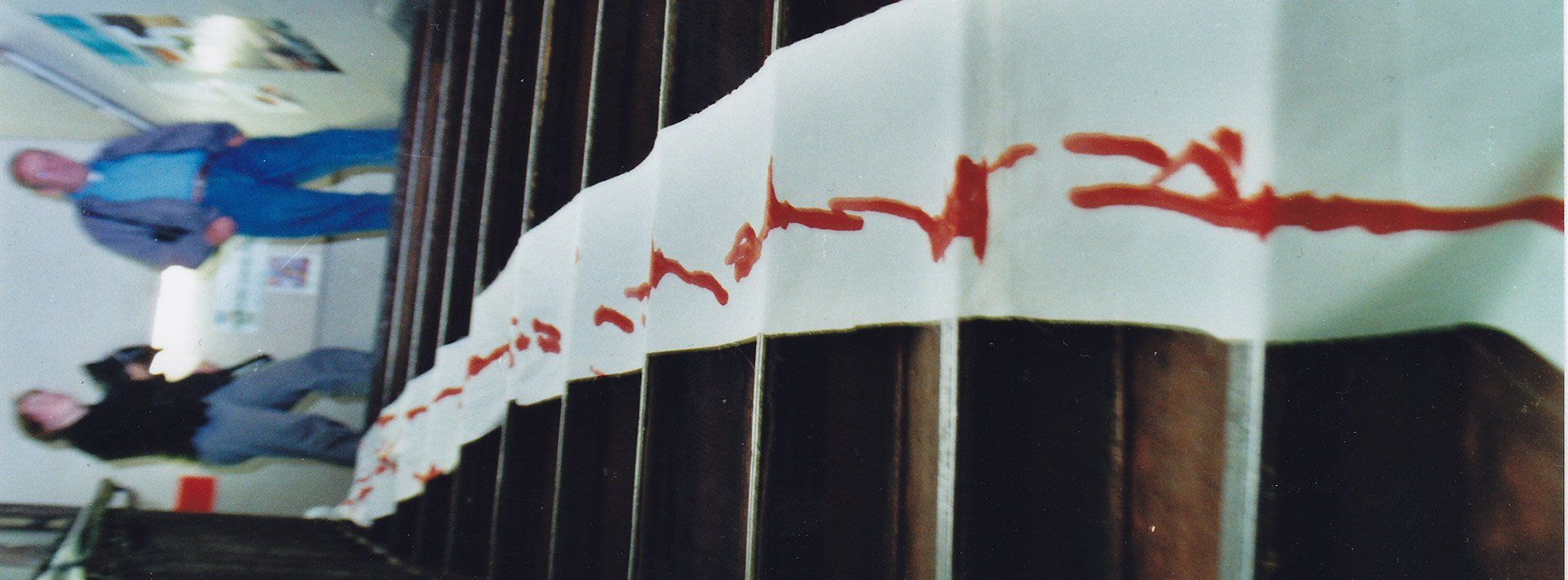 Performance by Sebastian Bieniek in the Sophiensäle in Berlin, 1999 titeled Performance by Sebastian Bieniek in the Sophiensäle in Berlin, 1999 titeled