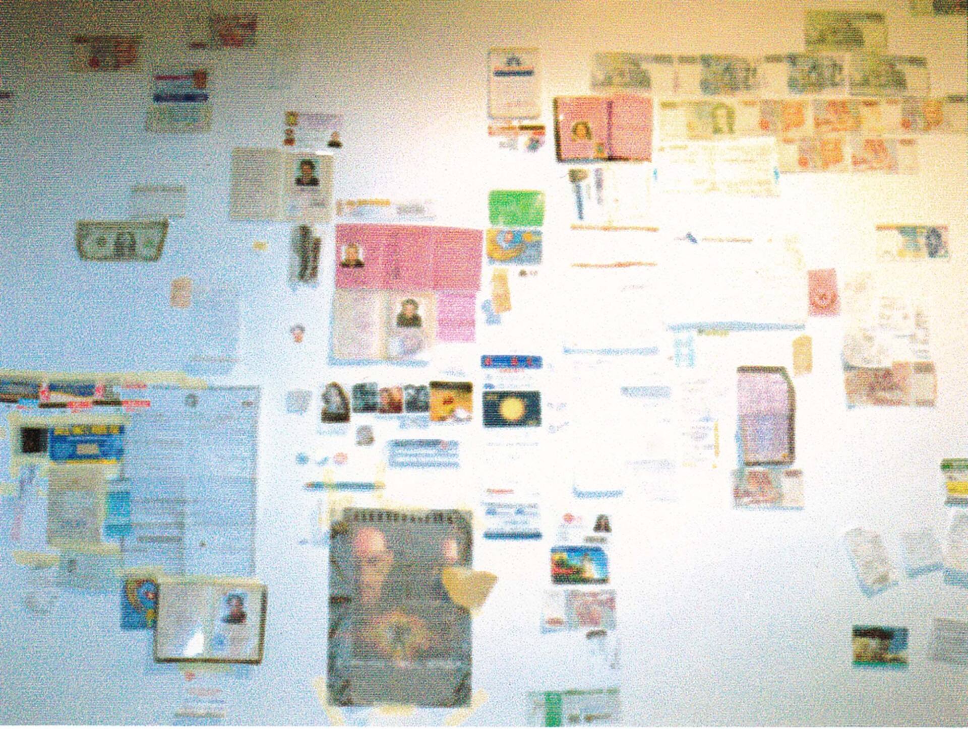 Bieniek asked every visitor to give him his complete wallet and he pinned on the wall what was inside - and every visitor trusted him and gaved him his complete walled. You can see: money, ID cards, telefon numbers, condoms, photographs... on the wall. Bieniek asked every visitor to give him his complete wallet and he pinned on the wall what was inside - and every visitor trusted him and gaved him his complete walled. You can see: money, ID cards, telefon numbers, condoms, photographs... on the wall.