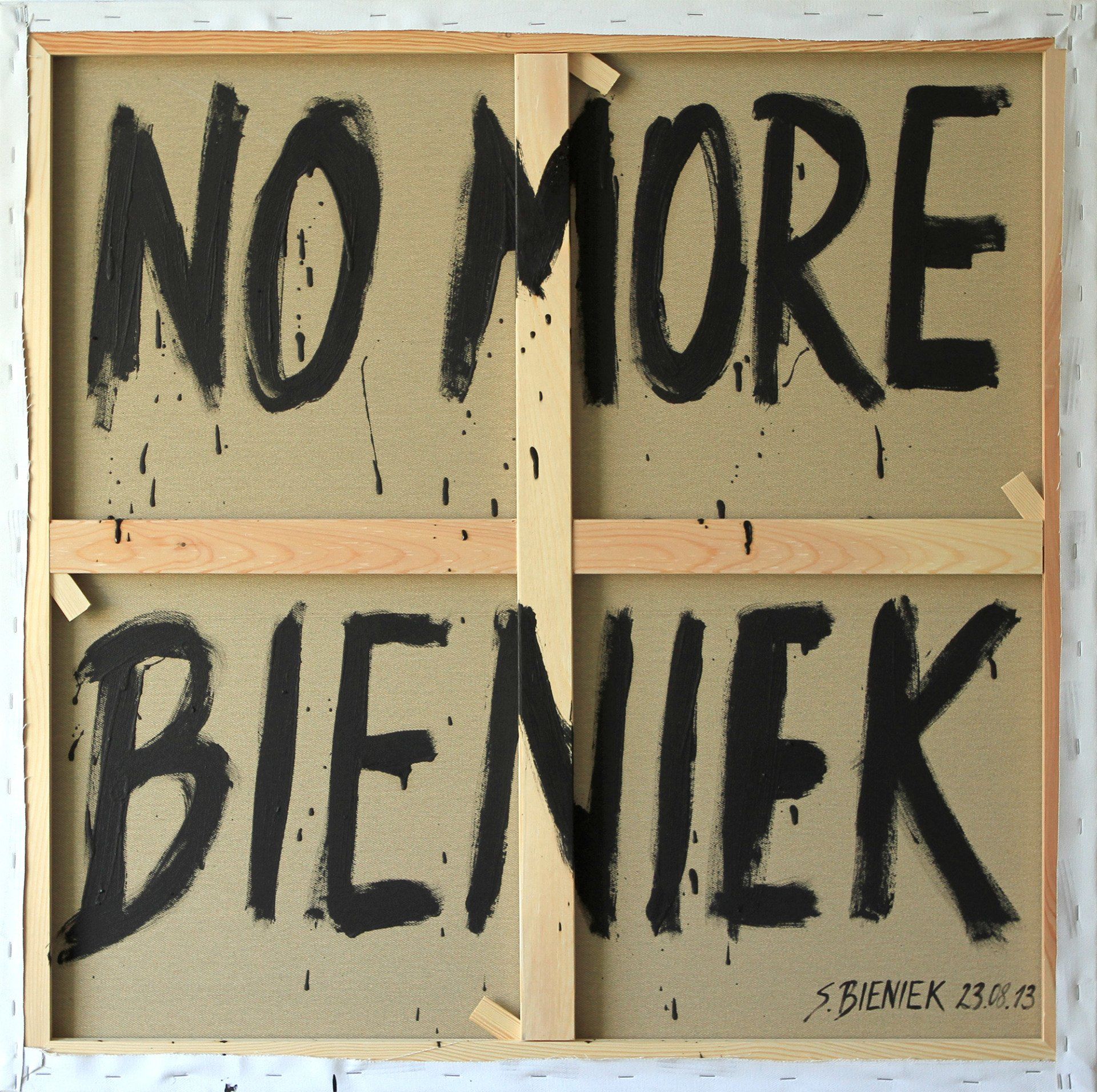 No More Bieniek  texart textkunst Bieniek-Text by Sebastian Bieniek written art geschriebene Kunst
