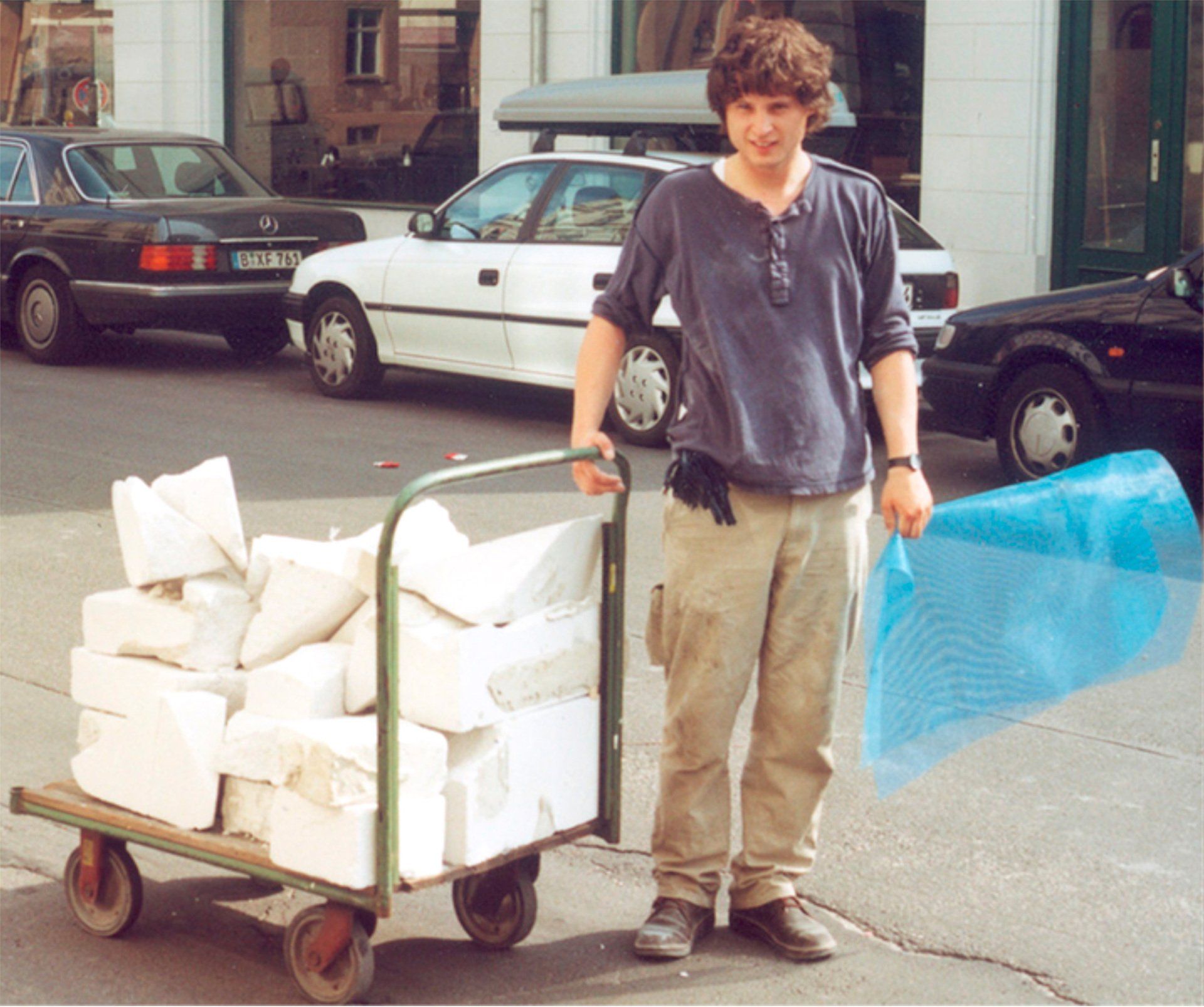 Sebastian Bieniek with the rests of  Sebastian Bieniek with the rests of