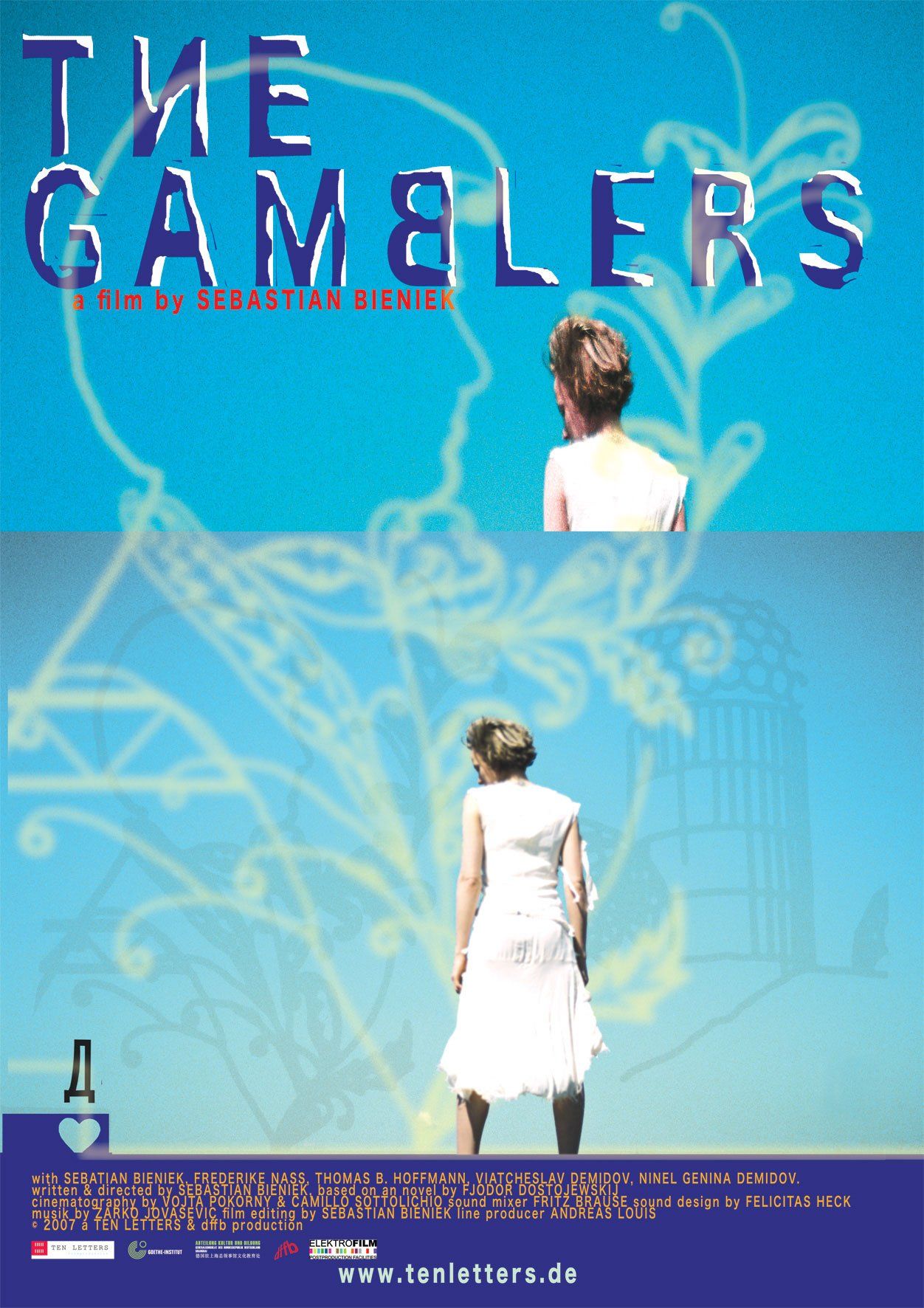 Original film poster of „The Gamblers“ by Sebastian Bieniek, 2007.