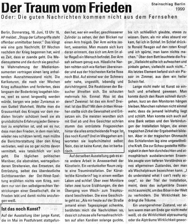 Sebastian Bieniek Performance, 1999, Hand without a Body, blutsäule, blutet, Festival der Jungen experimentellen Kunst, Postfuhramt Berlin, Blut, aufgeschnittene Hand, geritzt Sebastian Bieniek Performance, 1999, Hand without a Body, blutsäule, blutet, Festival der Jungen experimentellen Kunst, Postfuhramt Berlin, Blut, aufgeschnittene Hand, geritzt