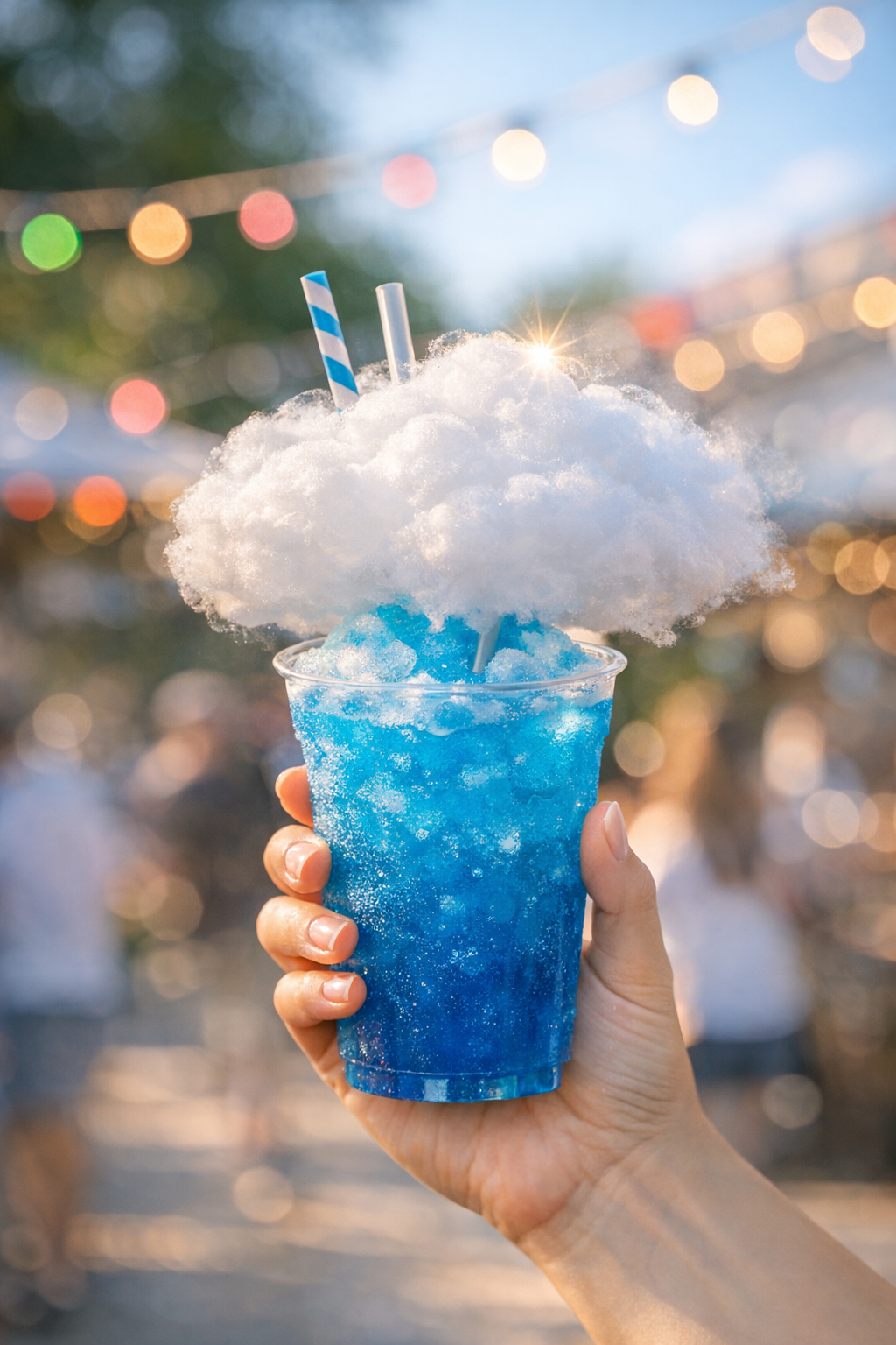 Granita bleu avec Nuage Comestible – Granita Nuage Magique