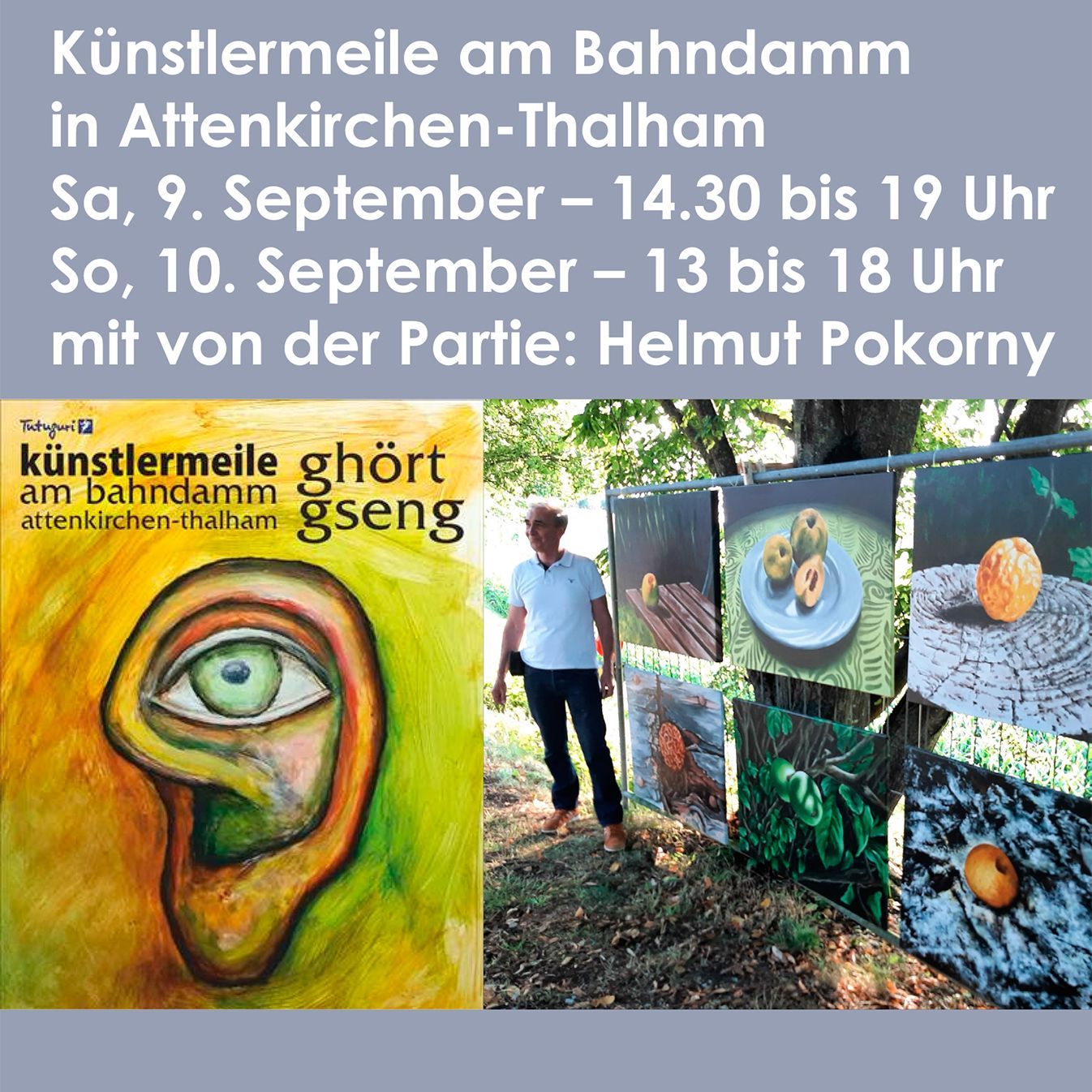 Künstlermeile Attenkirchen 2023 Helmut Pokorny Malerei