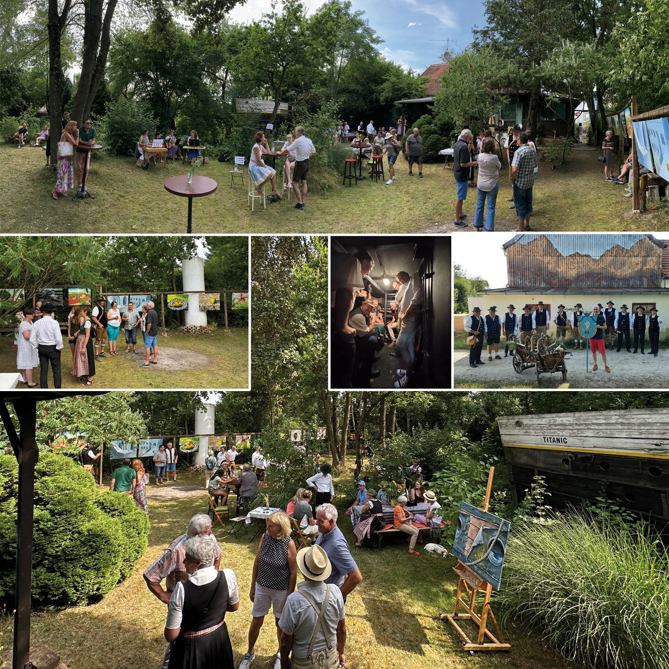 Tag der offen Tür in Helfenbrunn anlässlich der 1200 Jahr Feier Helmut Pokorny Malerei