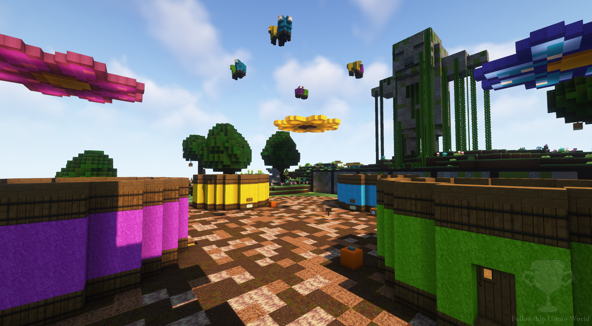 Sheep Baloons located on Easter Island in the game world