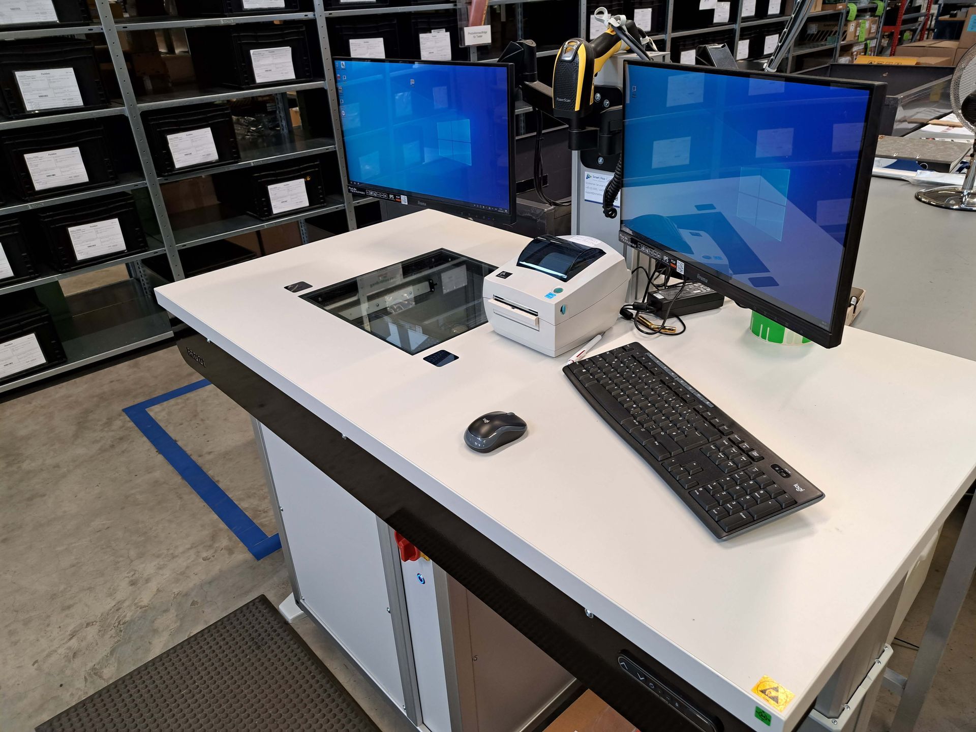 Der Wareneingangsscanner von MODI bei KEBA in Lahnau ©KEBA