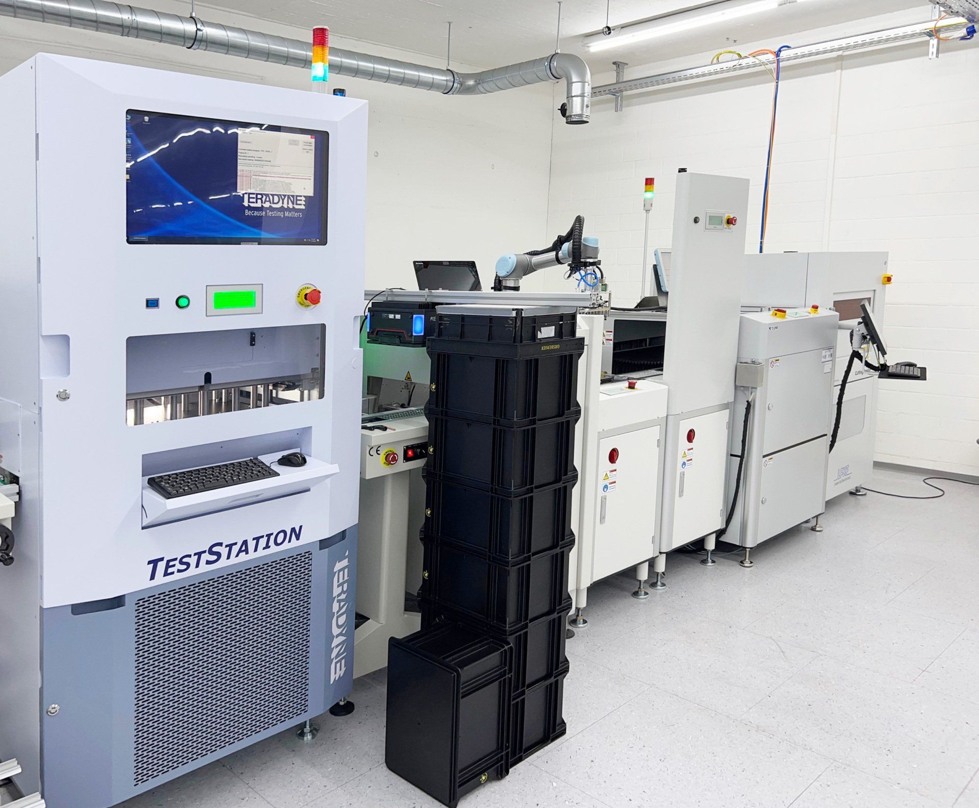 Foto der Prüf- und Trenninsel bei Canastra