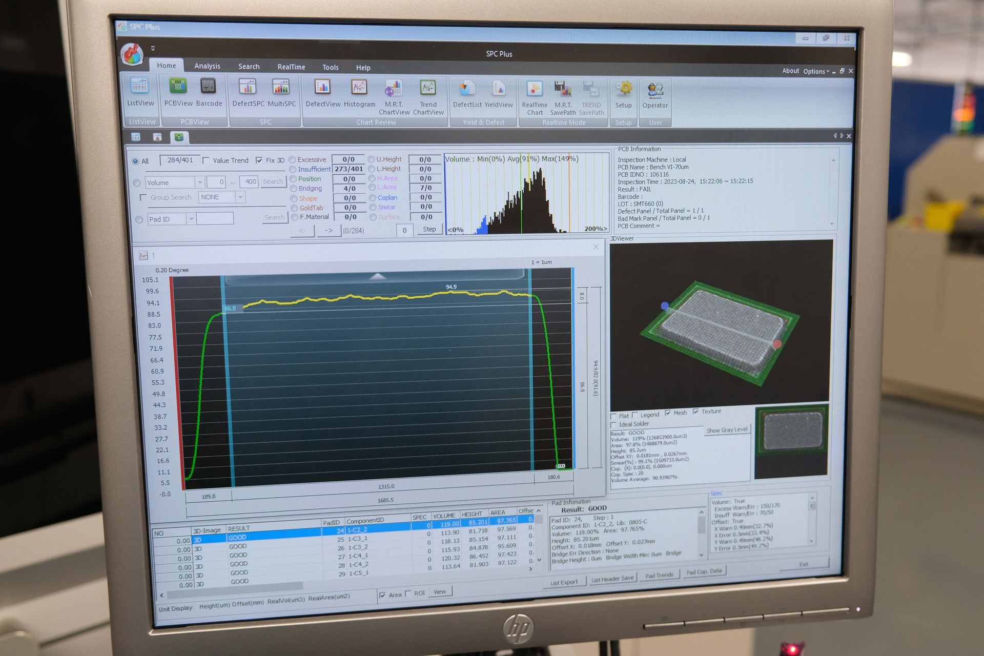 Bildschirm_ Volumenmessung am 3D SPI