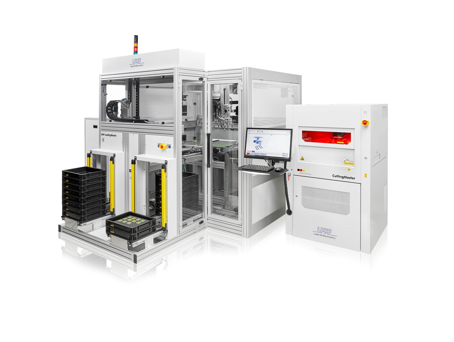 Produktfoto CuttingMaster mit LoadingMaster 2100 von LPKF