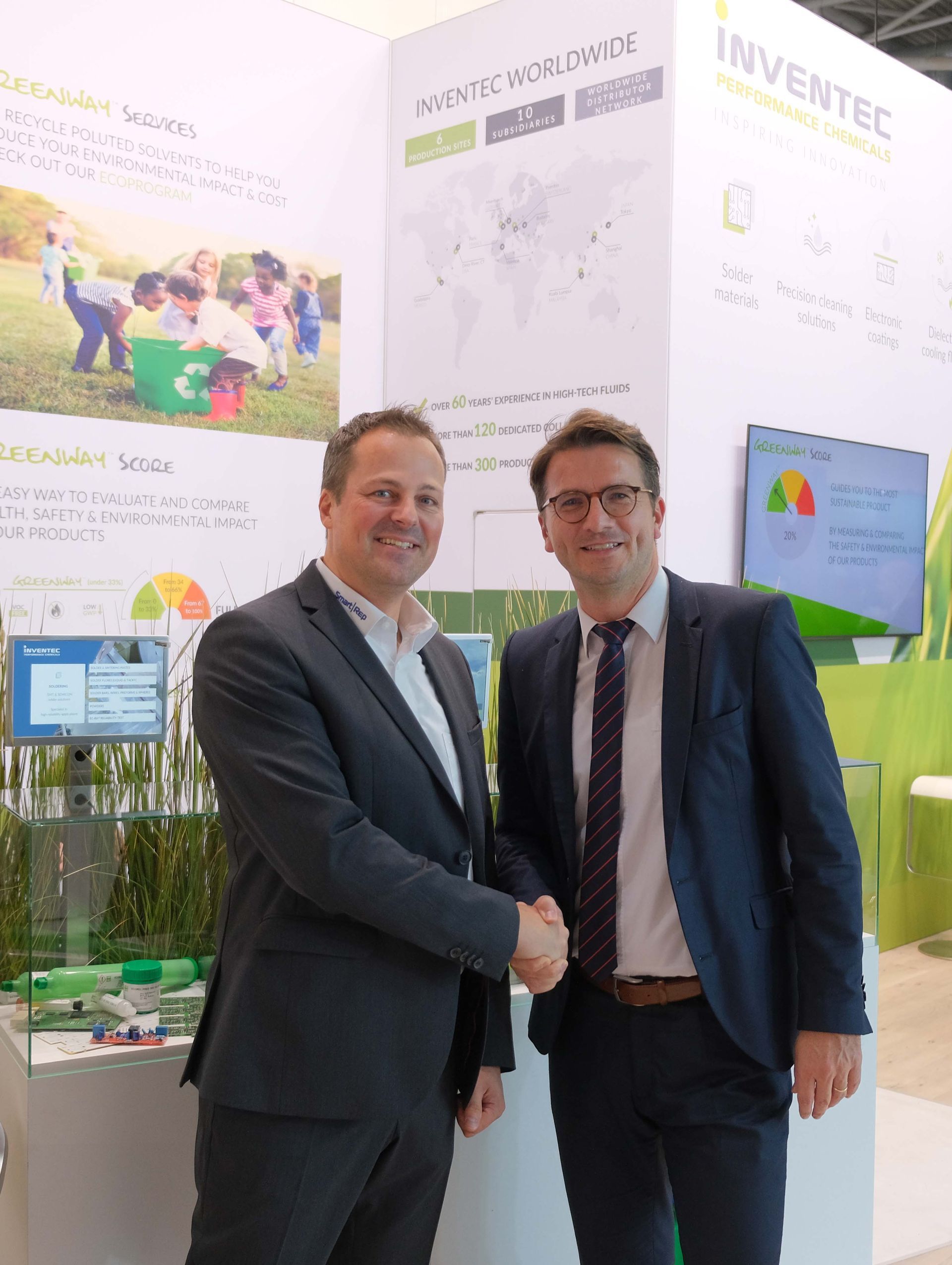 Handshake zwischen SmartRep und neuem Partner Inventec