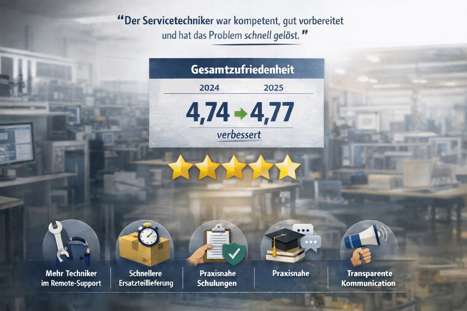 SmartRep bestätigt mit dem Kundenfeedback 2025 seine hohe fachliche Leistungsfähigkeit. Bild: KI gen