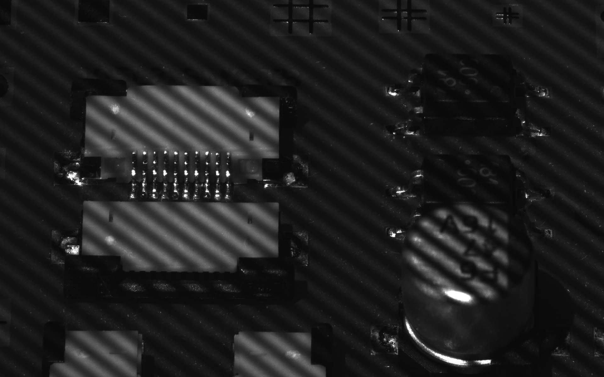 Moiré Phase Shift on a mounted pcb