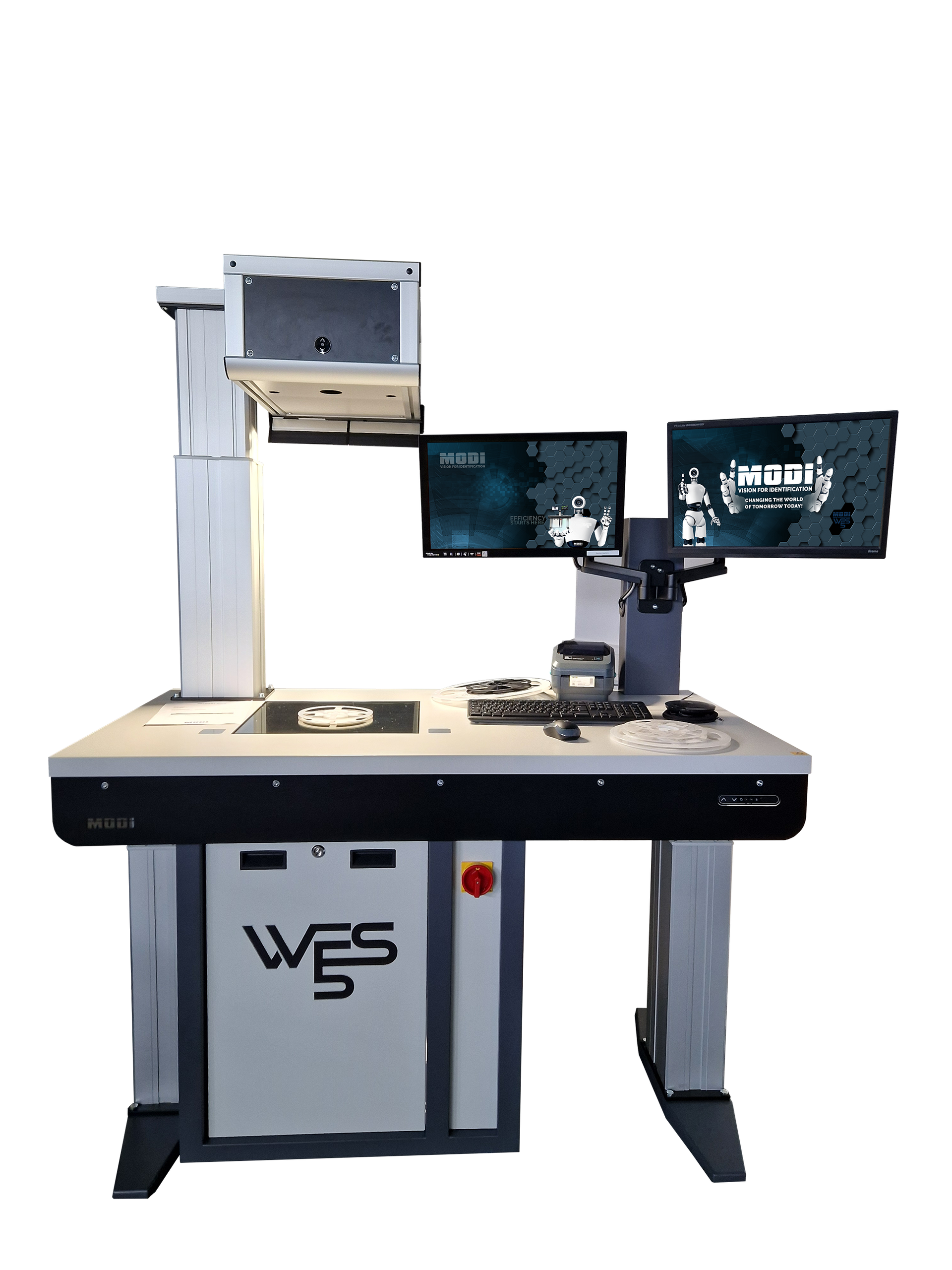 MODI goods receipt scanner with top scan unit