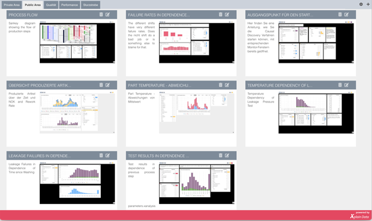XPlain Data Dashboards