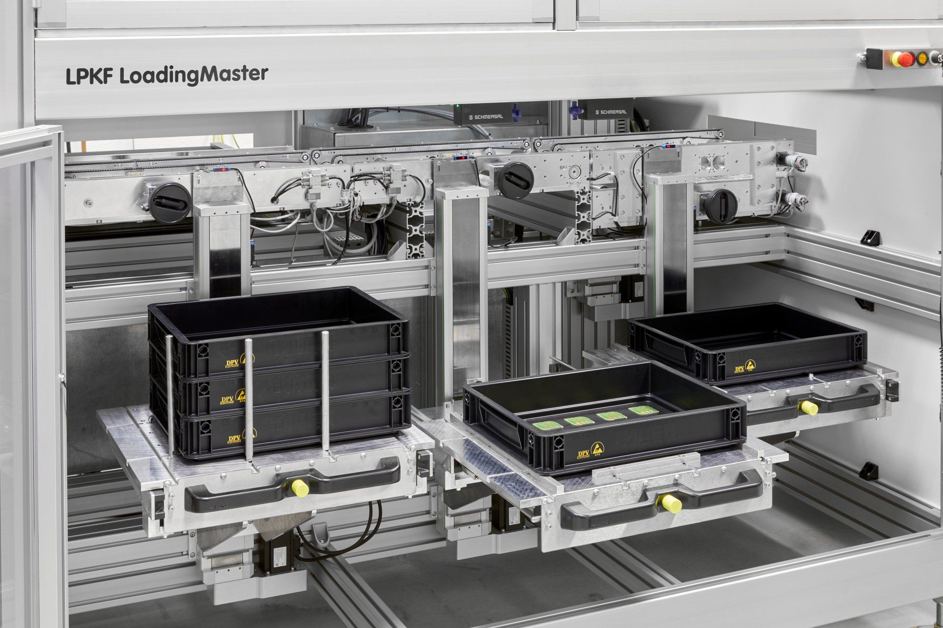 LoadingMaster 2000 von LPKF: Detailansicht des Boxhandlings