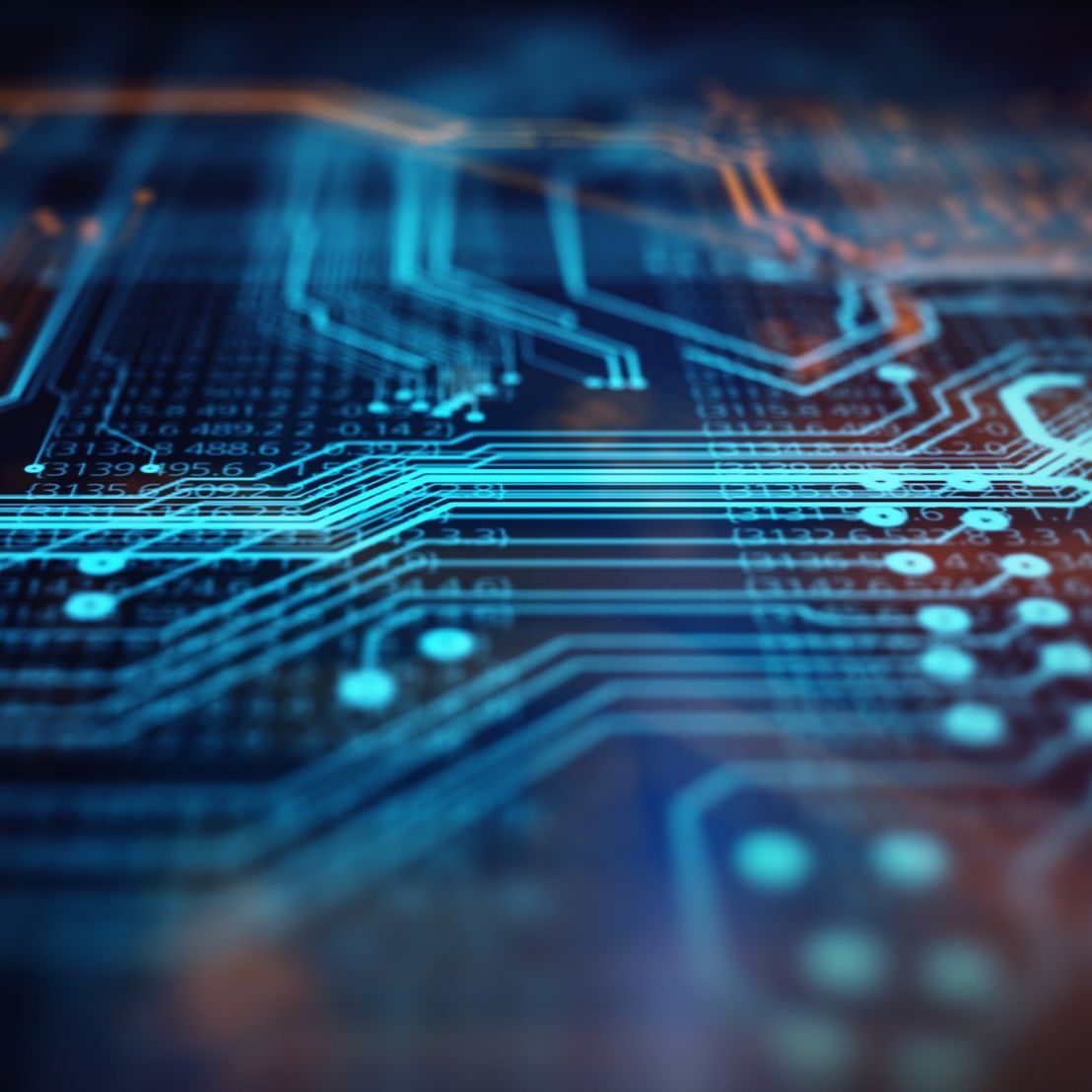 Symbolic image of conductor tracks