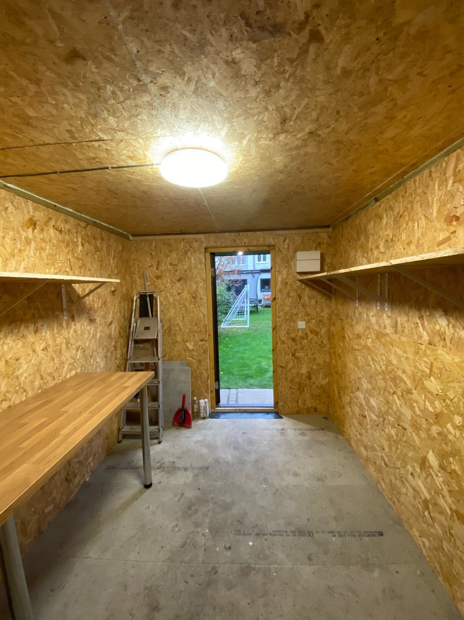 storage room within garden building