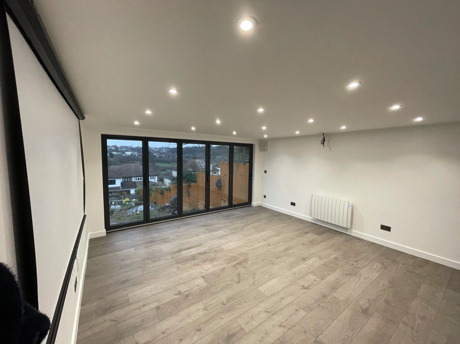 Spacious garden room with seating area