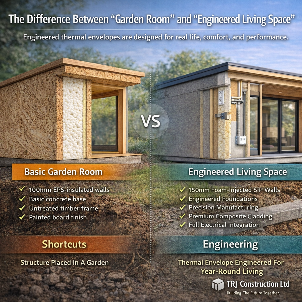 Built for year-round use SIP buildings