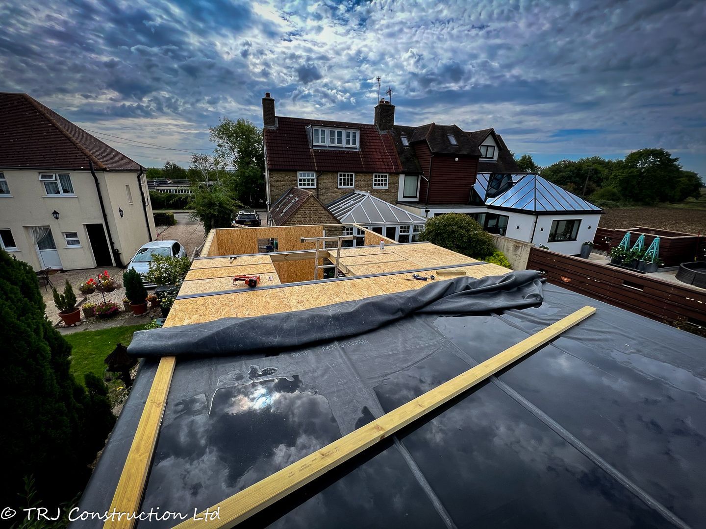 SIP panel house with solar panels