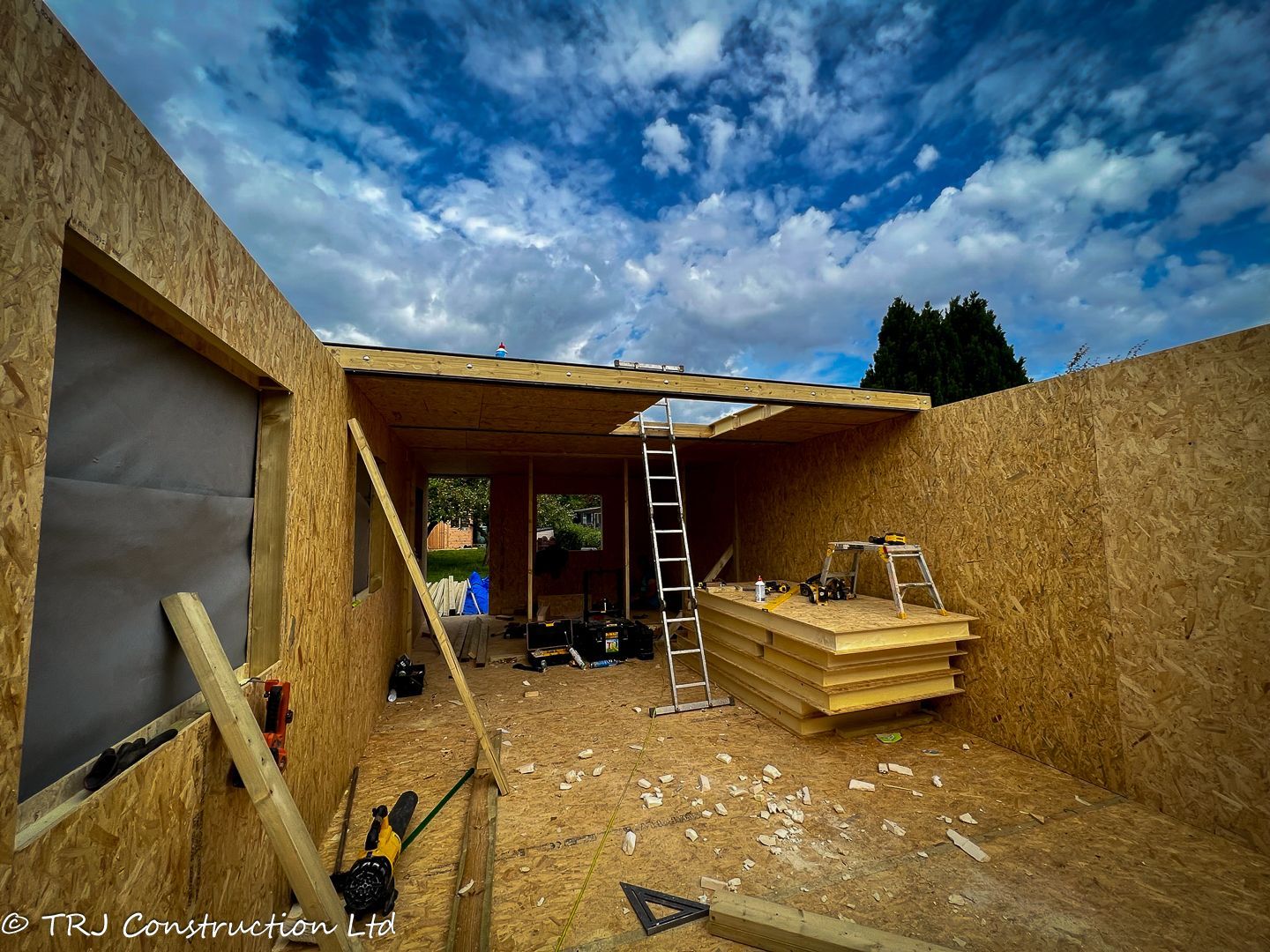 SIP panel home with efficient heating