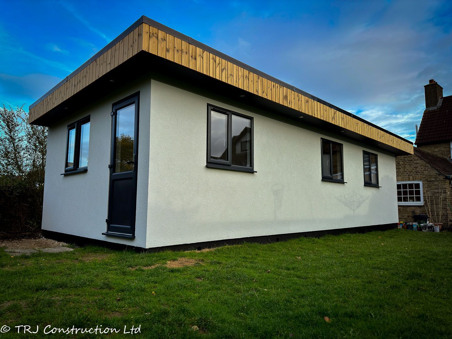 Bespoke garden room converted into a home office by TRJ Construction
