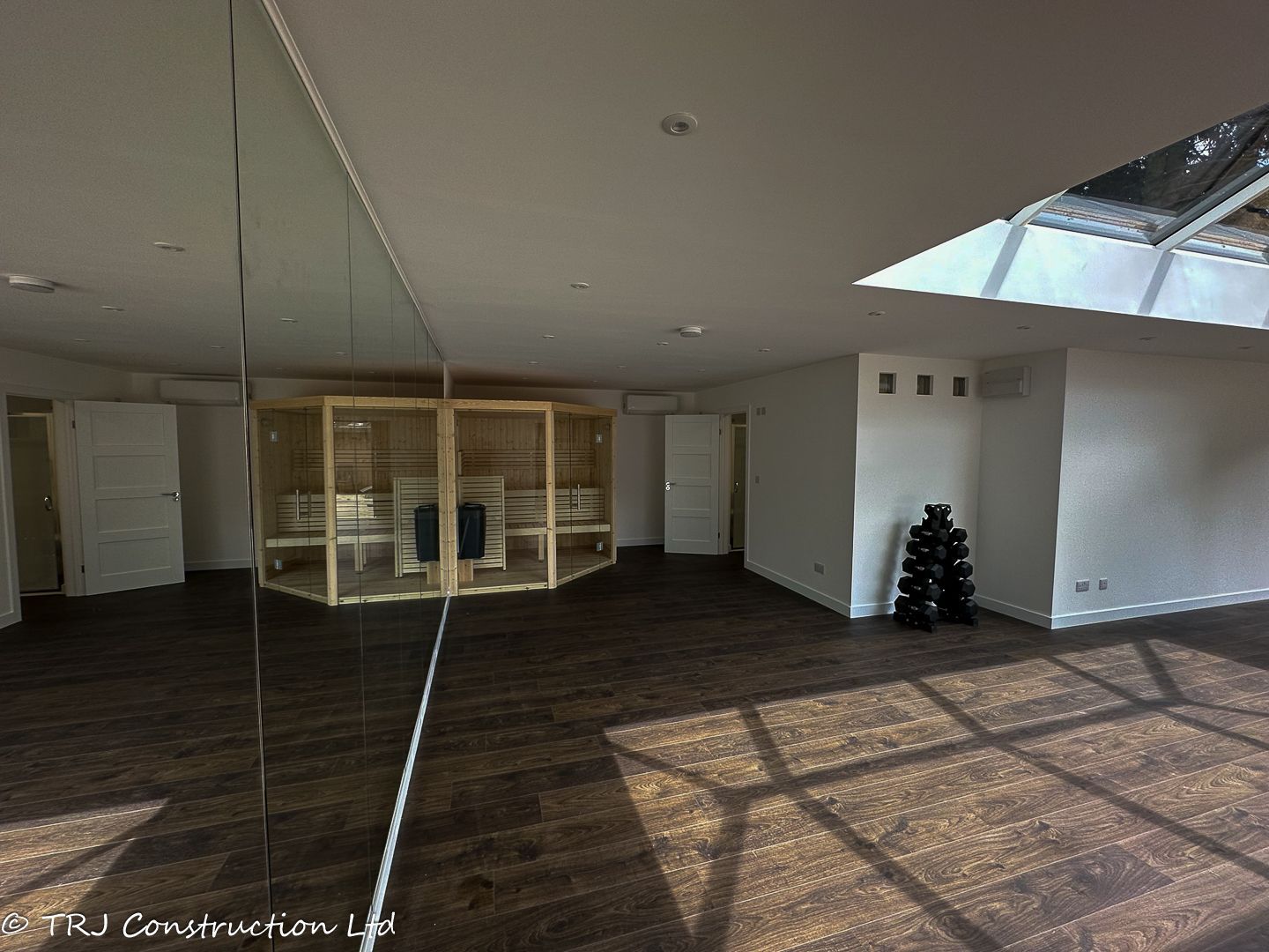 Annexe; garden room; granny annexe; gym; gym garden room; home gym; own gym; own sauna; personal gym room; sauna garden room; sauna room; sip panels; trj construction ltd;