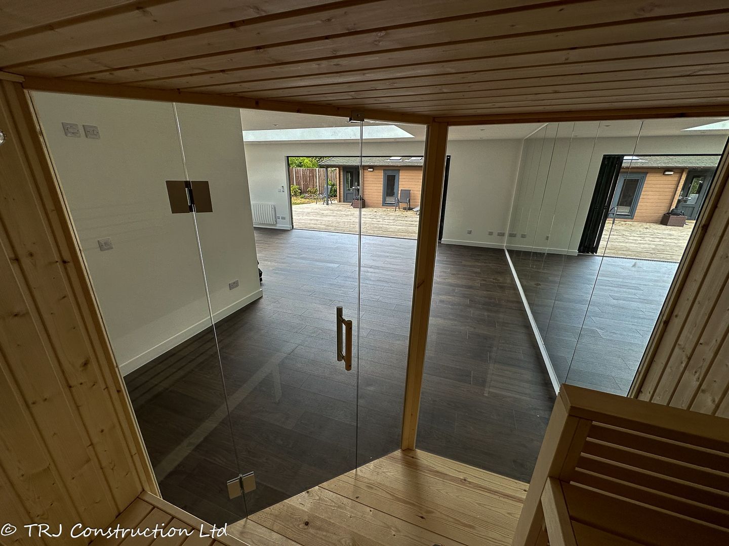 Annexe; garden room; granny annexe; gym; gym garden room; home gym; own gym; own sauna; personal gym room; sauna garden room; sauna room; sip panels; trj construction ltd;