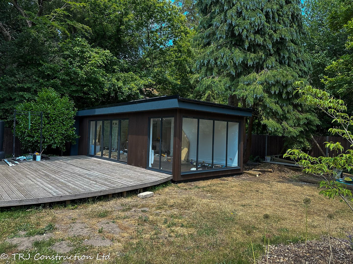 Annexe; garden room; granny annexe; gym; gym garden room; home gym; own gym; own sauna; personal gym room; sauna garden room; sauna room; sip panels; trj construction ltd;