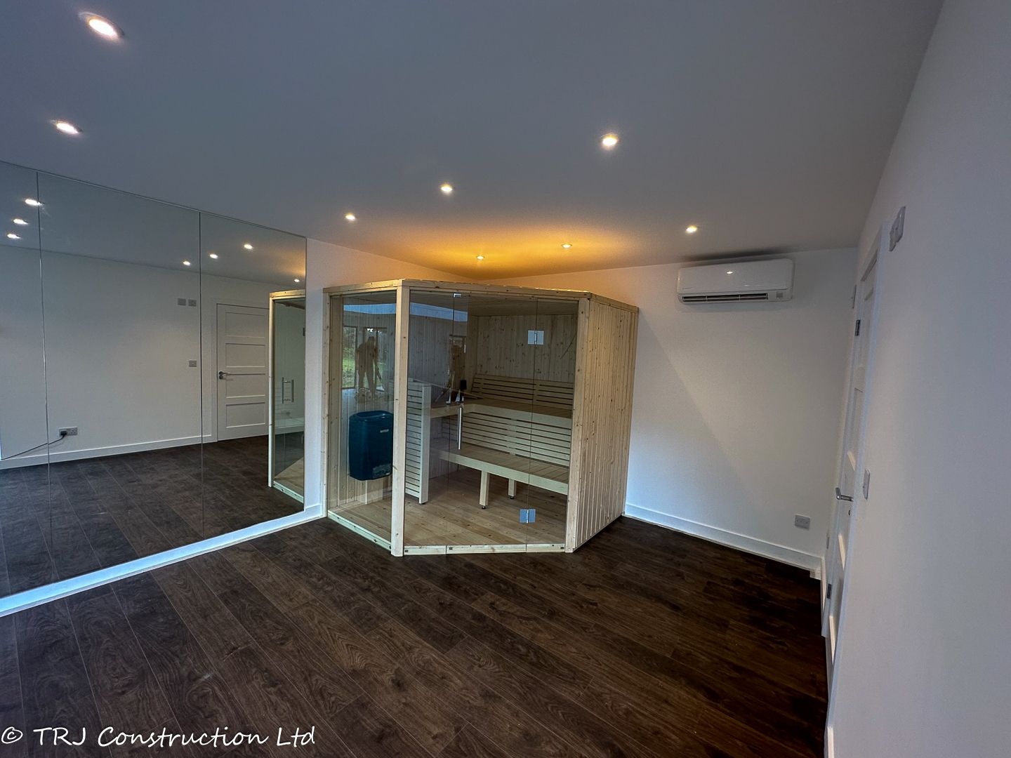 Annexe; garden room; granny annexe; gym; gym garden room; home gym; own gym; own sauna; personal gym room; sauna garden room; sauna room; sip panels; trj construction ltd;