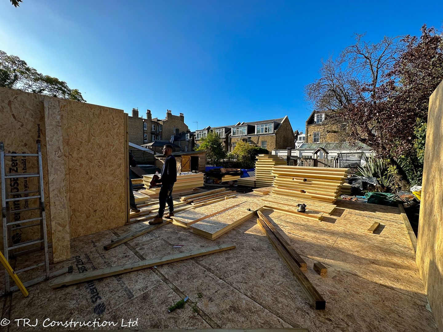 art studio with sip panels