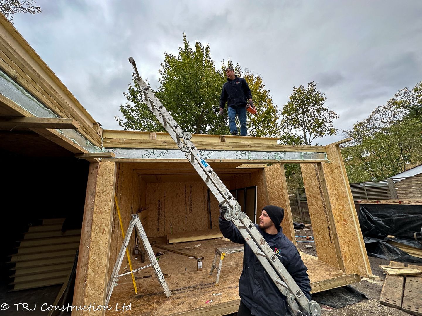 art studio with sip panels