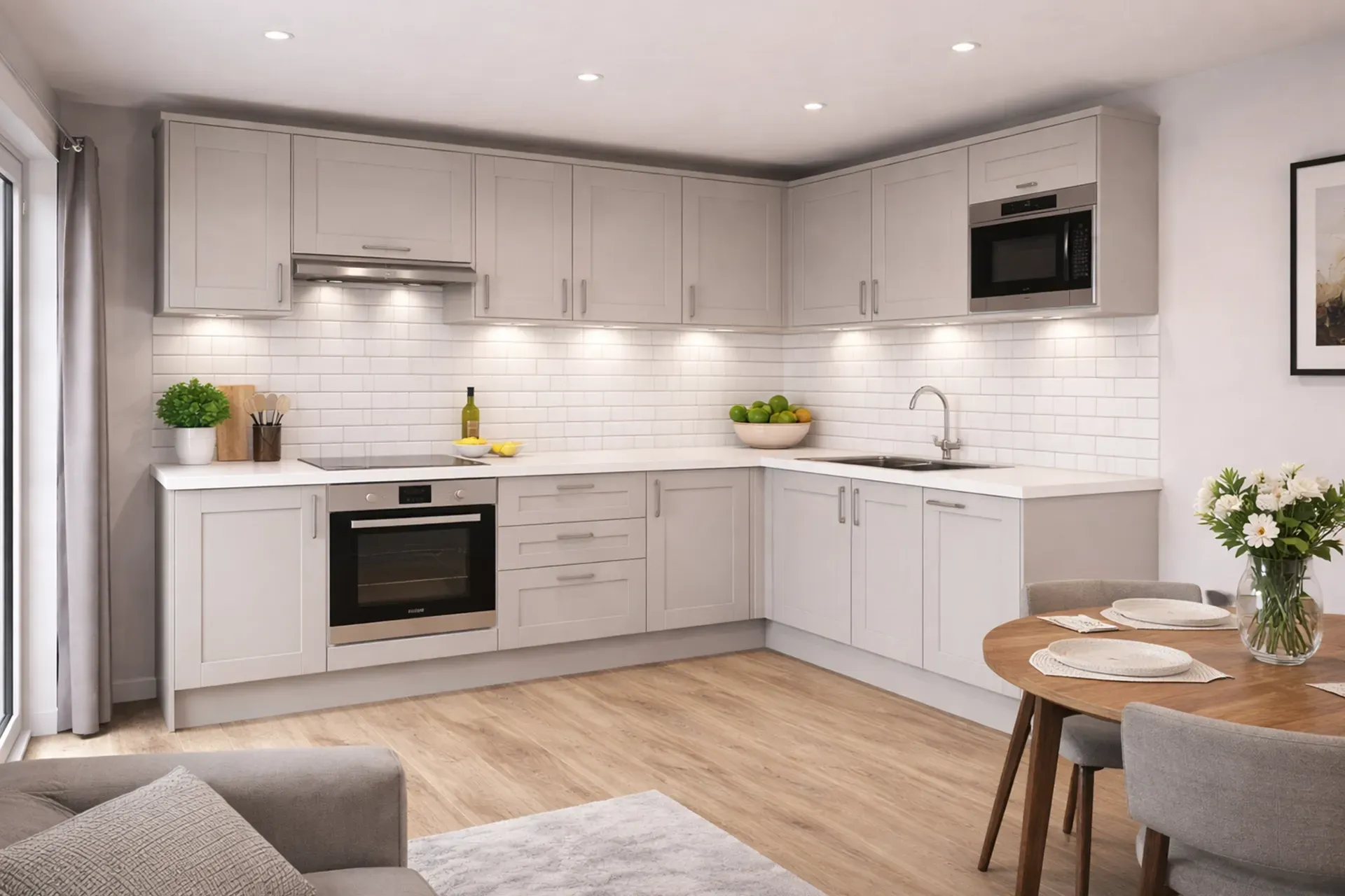 L-Shaped Annexe Kitchen