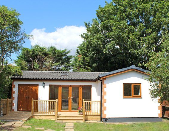 Exterior of modern granny annexe