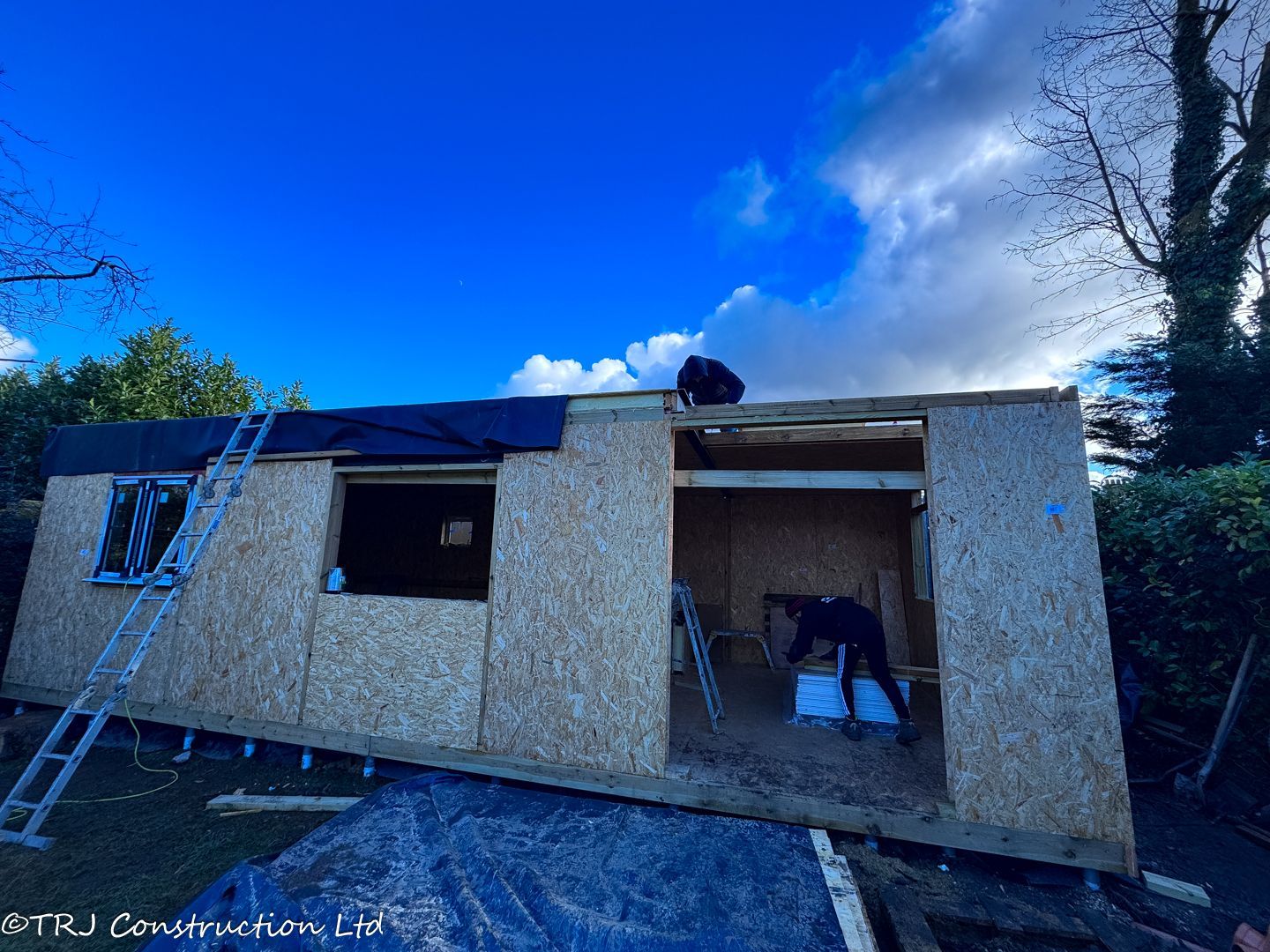 sip panels on a granny annexe